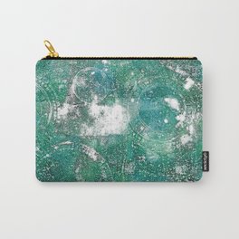 Green Abstract Pouch